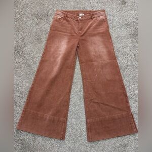 NWT - So Me - Wide Leg Flared - Vintage Rust Washed Corduroy